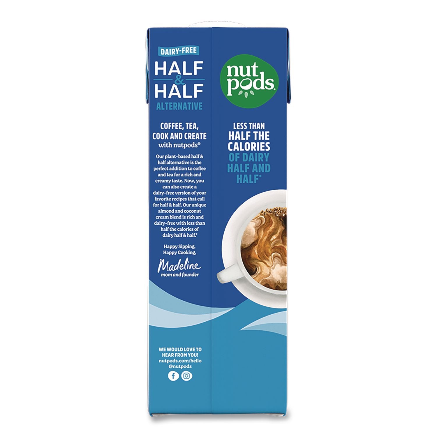 Half And Half Dairy-Free Liquid Creamer, 32 Oz Carton