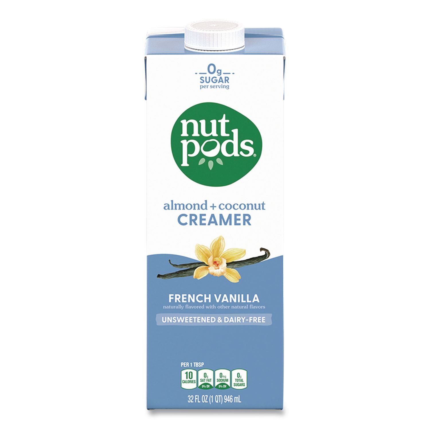 French Vanilla Dairy-Free Liquid Creamer, 32 Oz Carton
