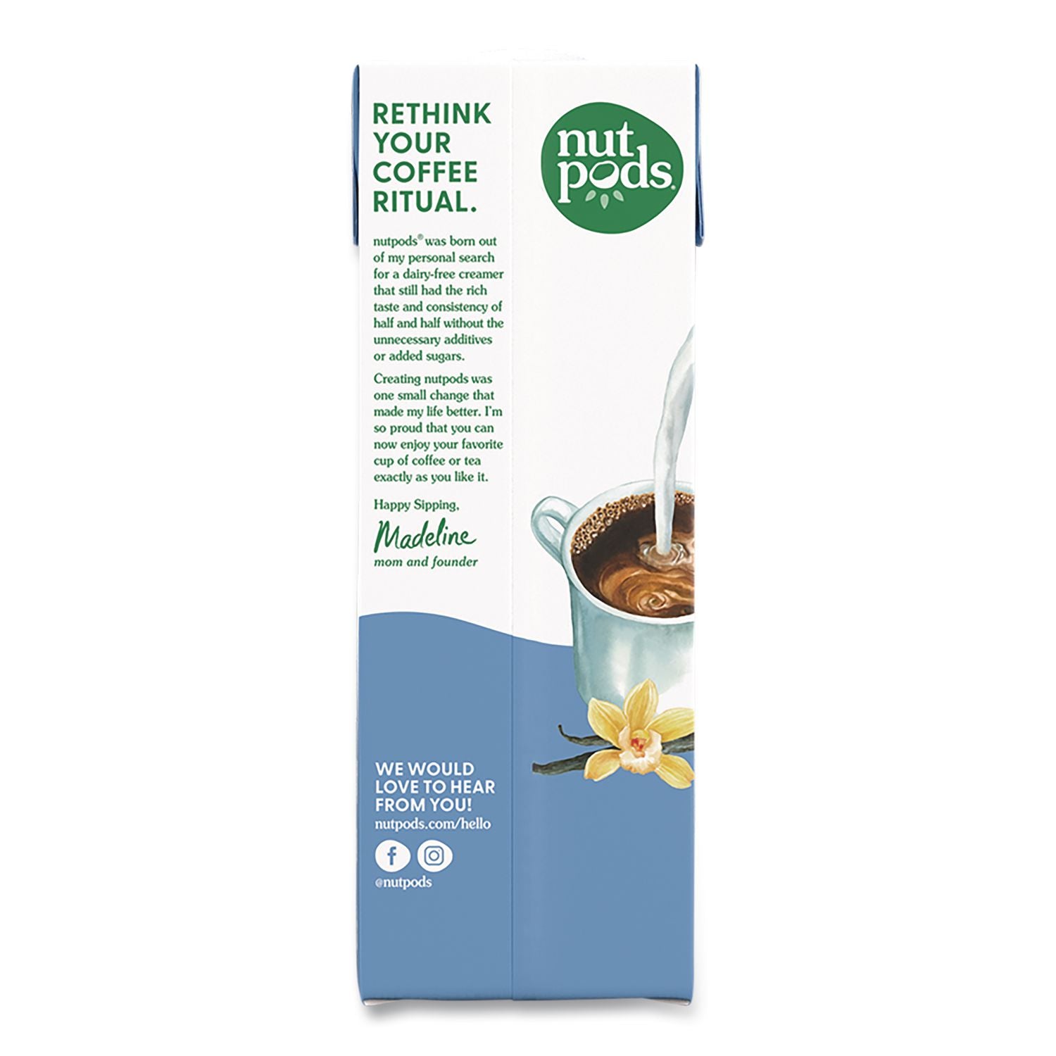 French Vanilla Dairy-Free Liquid Creamer, 32 Oz Carton