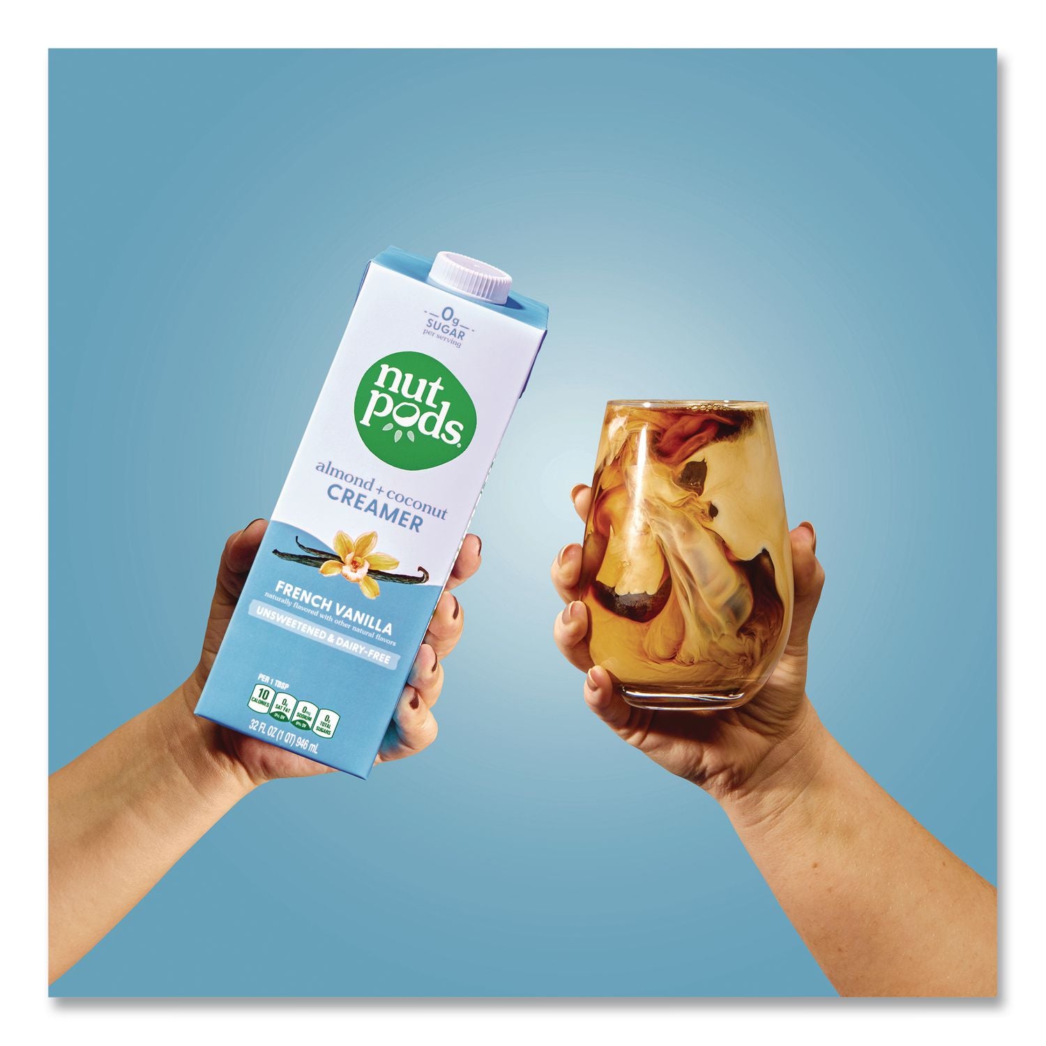 French Vanilla Dairy-Free Liquid Creamer, 32 Oz Carton