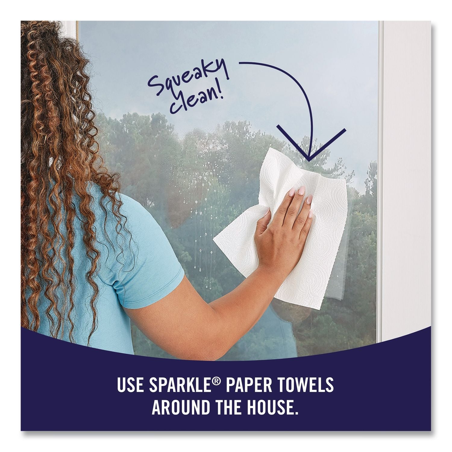 Tear-A-Square Double Roll Paper Towels, 2-Ply, 110 Sheets/Roll, 12 Rolls/Pack