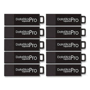 Datastick Pro USB 3.2 Type A Flash Drive, 8 GB, Black, 10/Pack