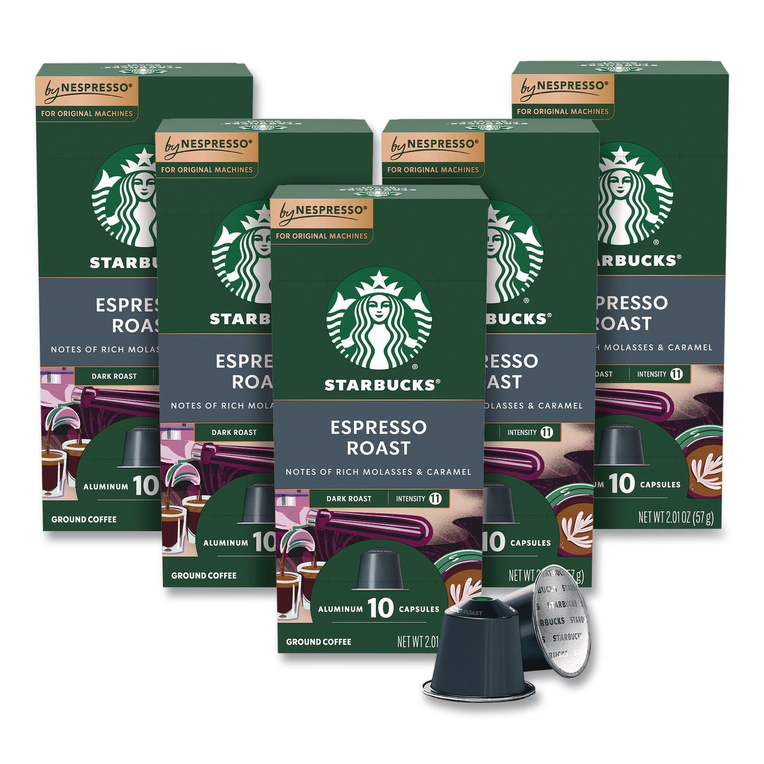 Espresso Roast Original Pod, 10/Pack, 5 Packs/Box