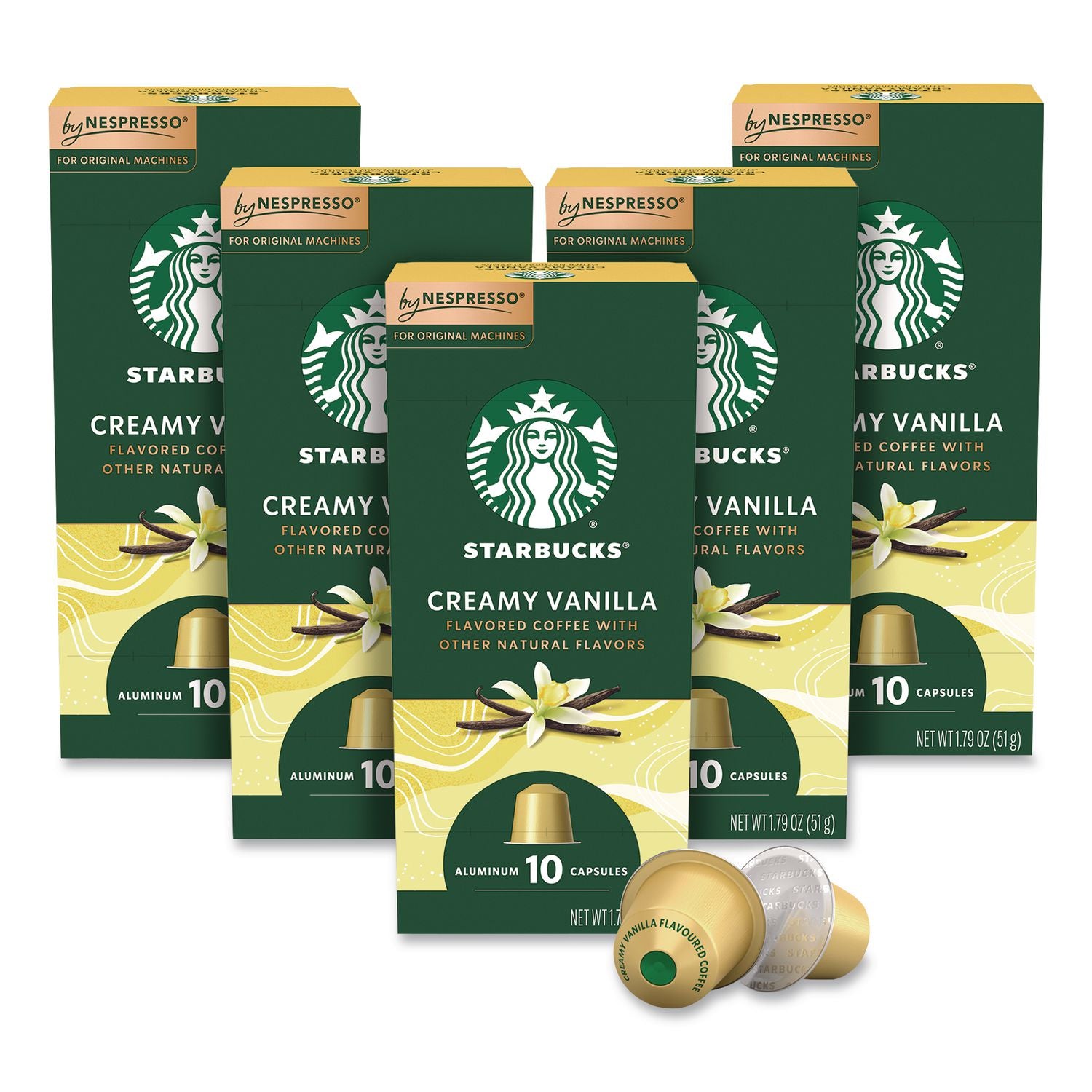 Creamy Vanilla Original Pod, 10/Pack, 5 Packs/Box