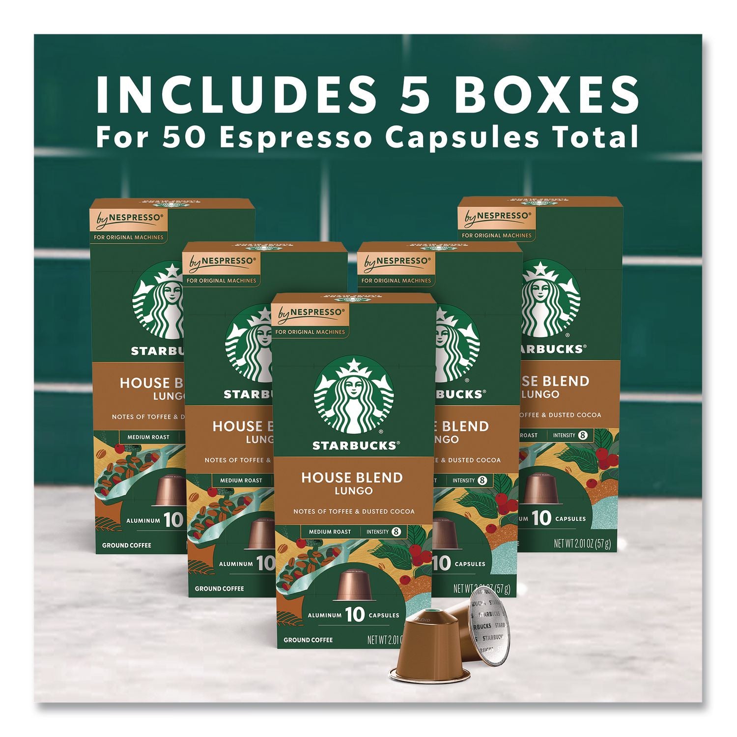 House Blend Original Pods, 10/Pack, 5 Packs/Box, 50/Box