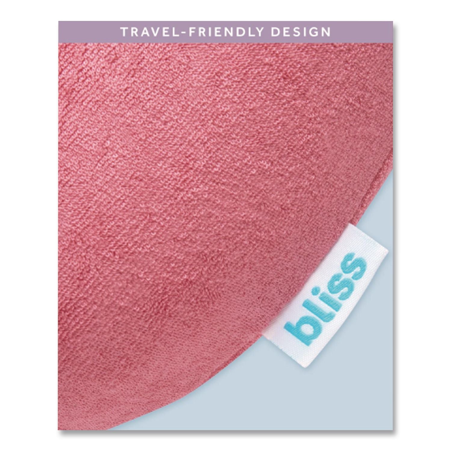 Terry Cloth Neck Pillow, Red