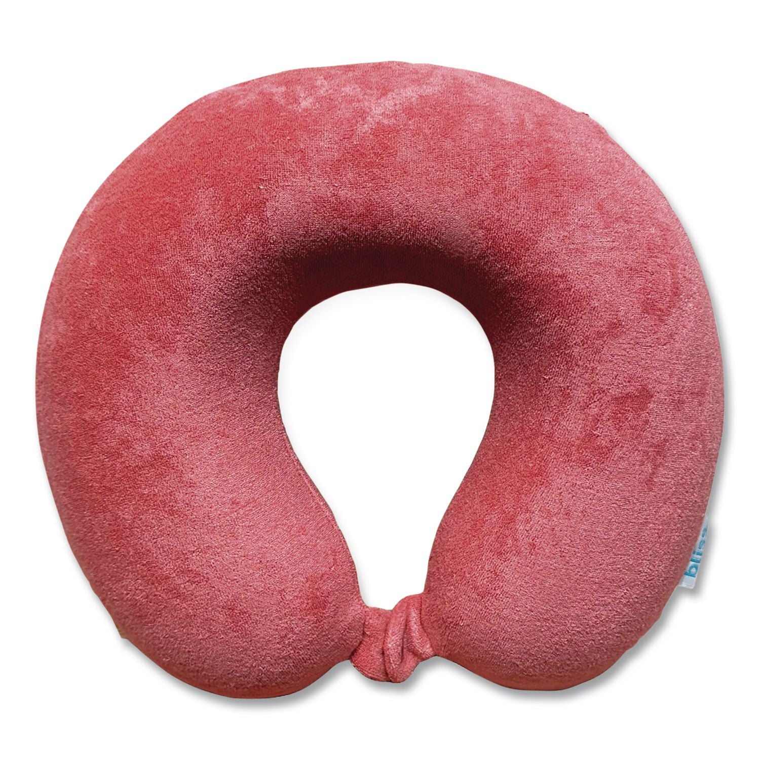 Terry Cloth Neck Pillow, Red