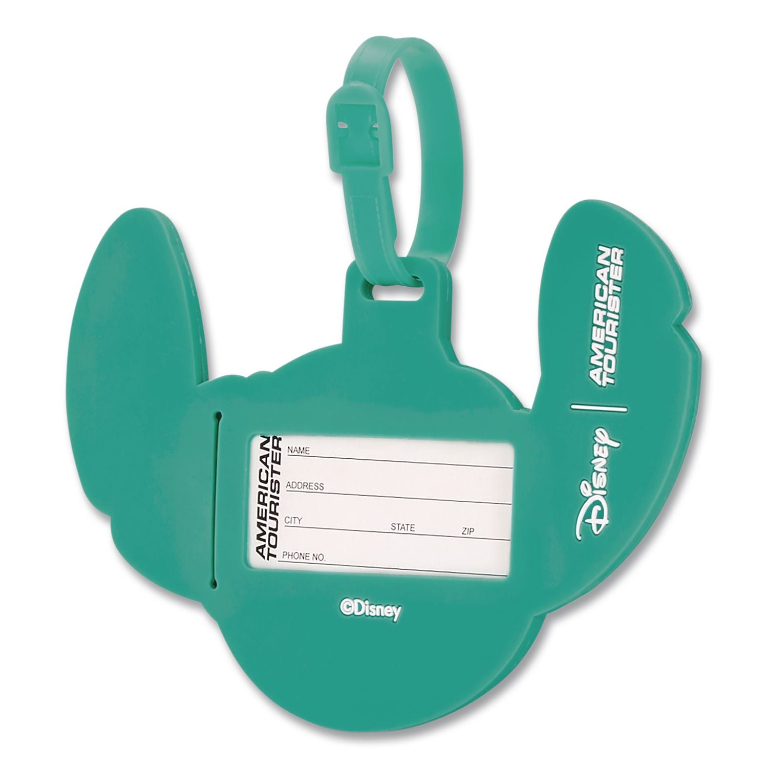 Disney Character Luggage Tag, Stitch, Rubber, Multicolor