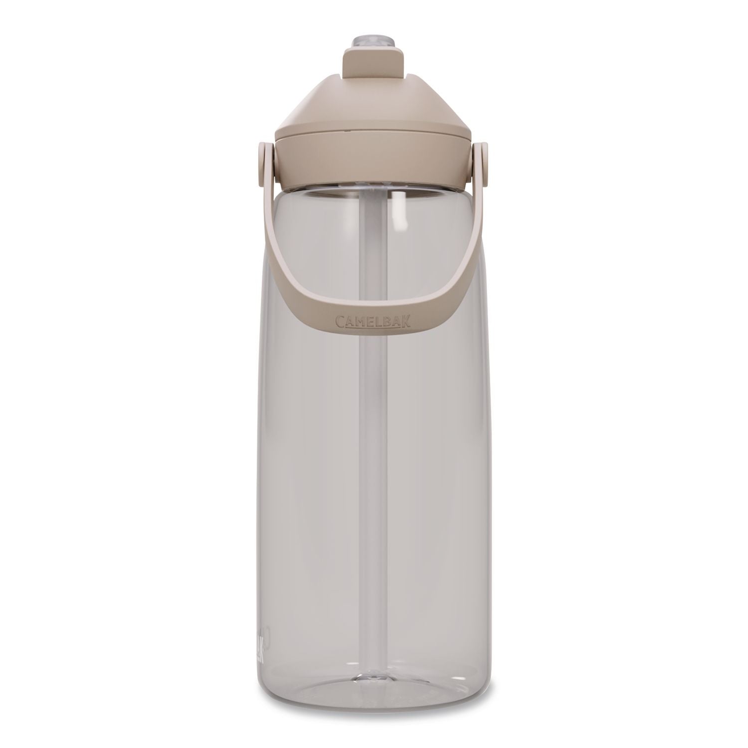 Thrive Flipstraw Plastic Water Bottle, 32 Oz, Clear