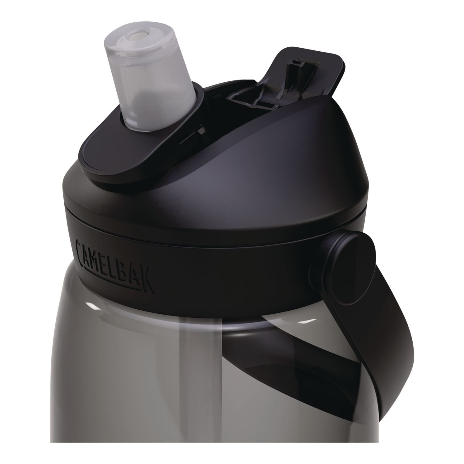 Thrive Flipstraw Plastic Water Bottle, 32 Oz, Charcoal