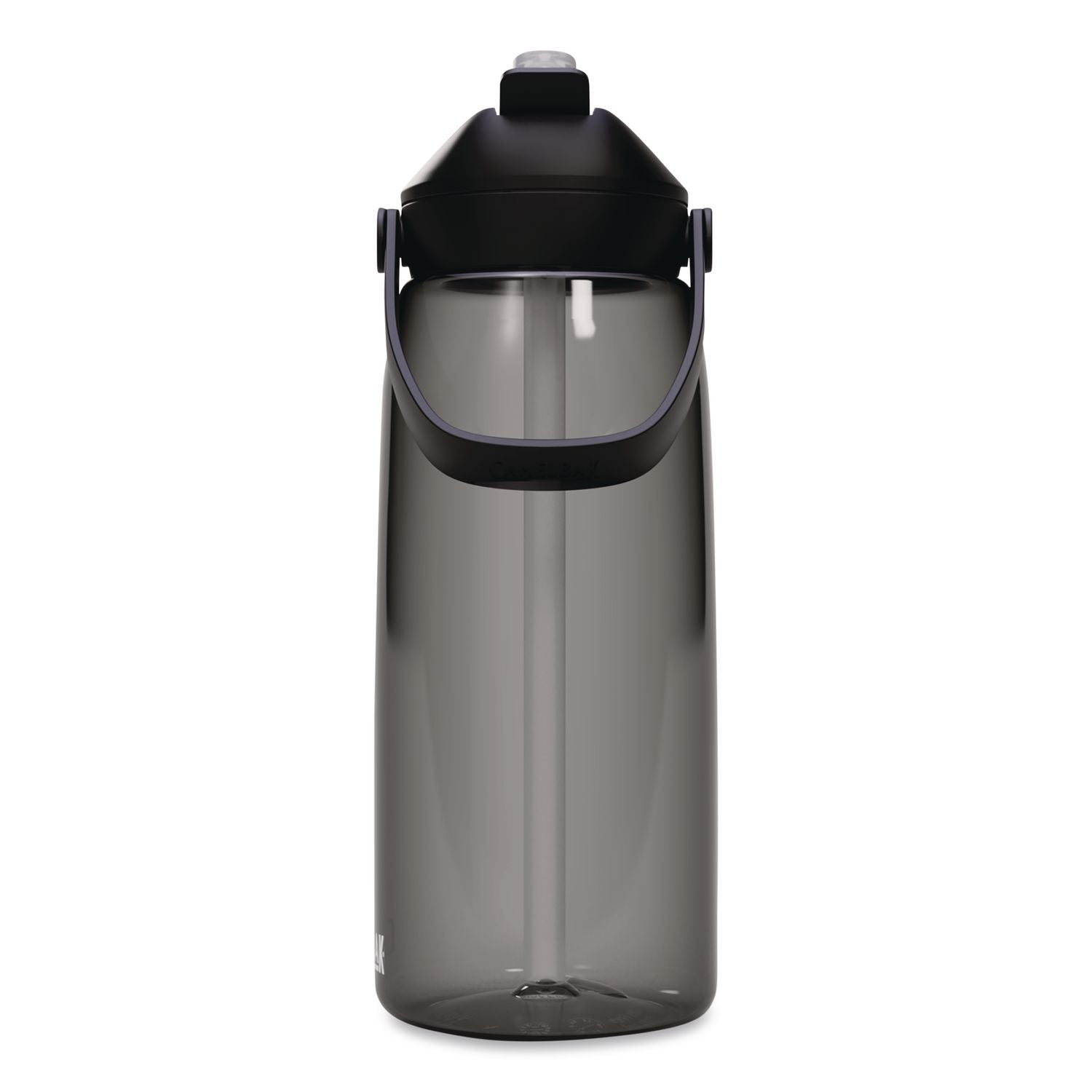 Thrive Flipstraw Plastic Water Bottle, 32 Oz, Charcoal