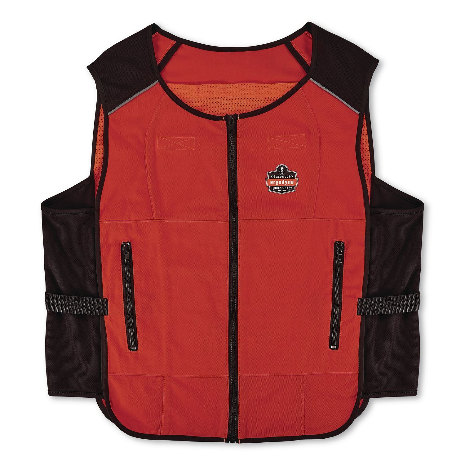 Chill-Its 6255 Lightweight Phase Change Cooling Vest, Cotton/Polyester, Large/X-Large, Orange