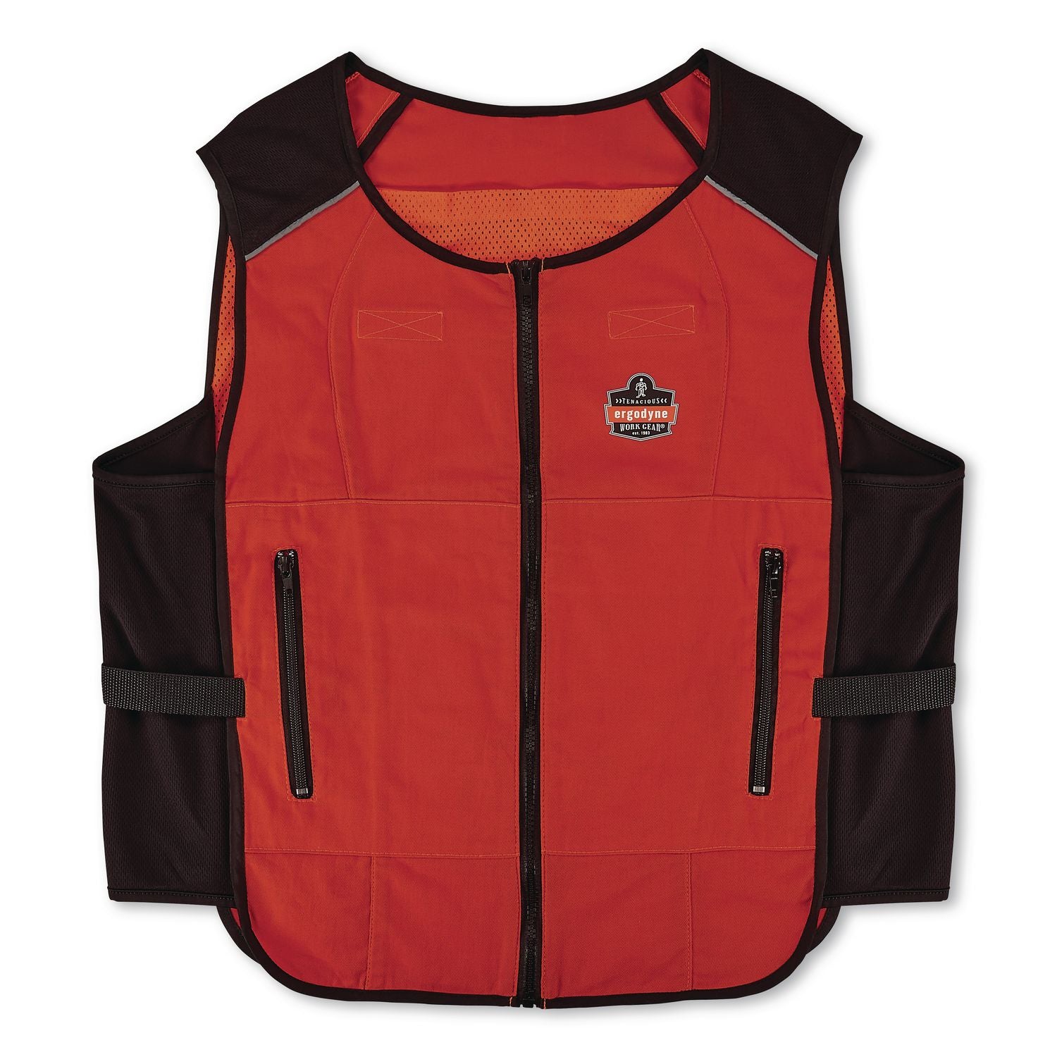 Chill-Its 6255 Lightweight Phase Change Cooling Vest, Cotton/Polyester, 2X-Large/3X-Large, Orange