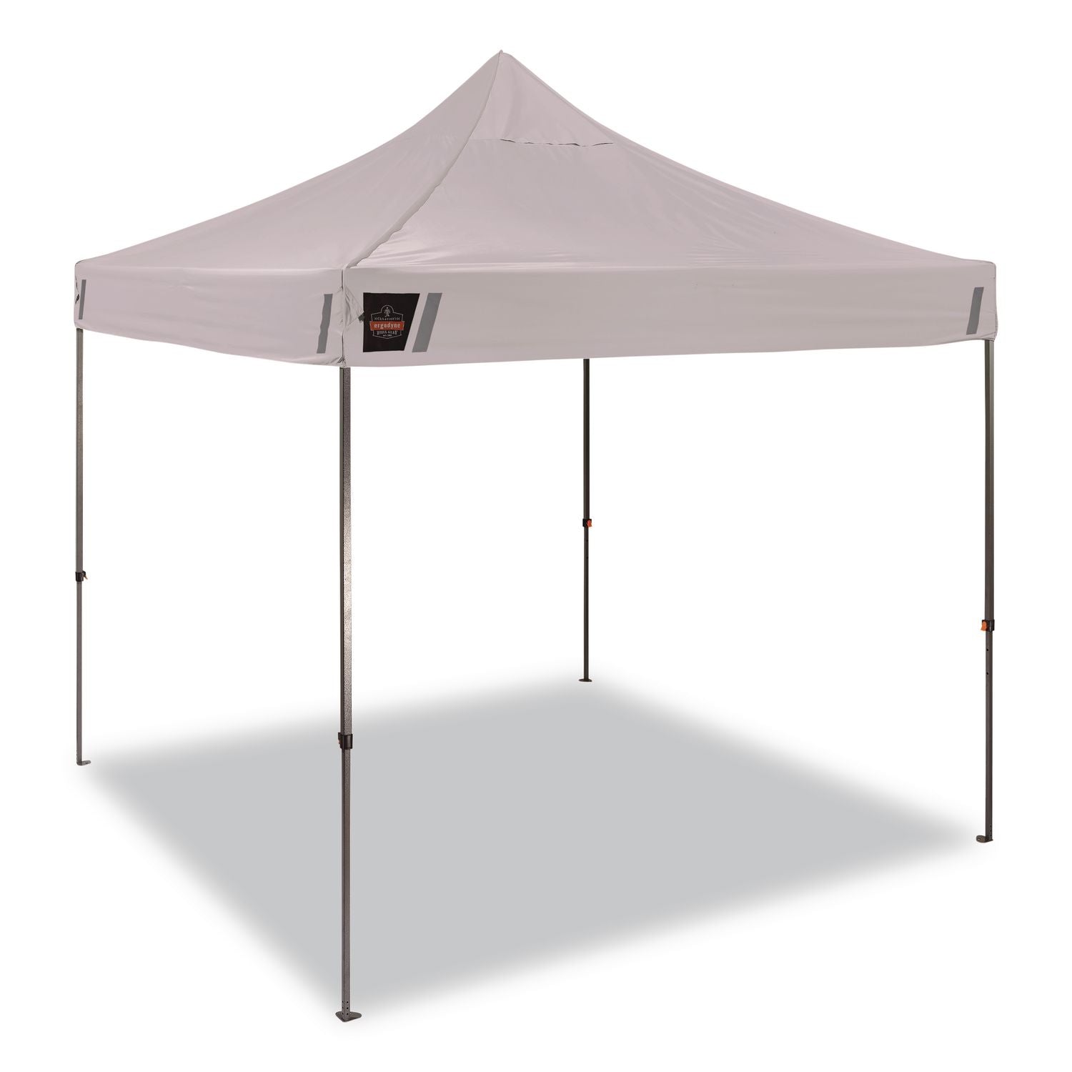 SHAX 6002 Heavy-Duty Pop-Up Tent, 10 Ft X 10 Ft, Polyester/Steel, White