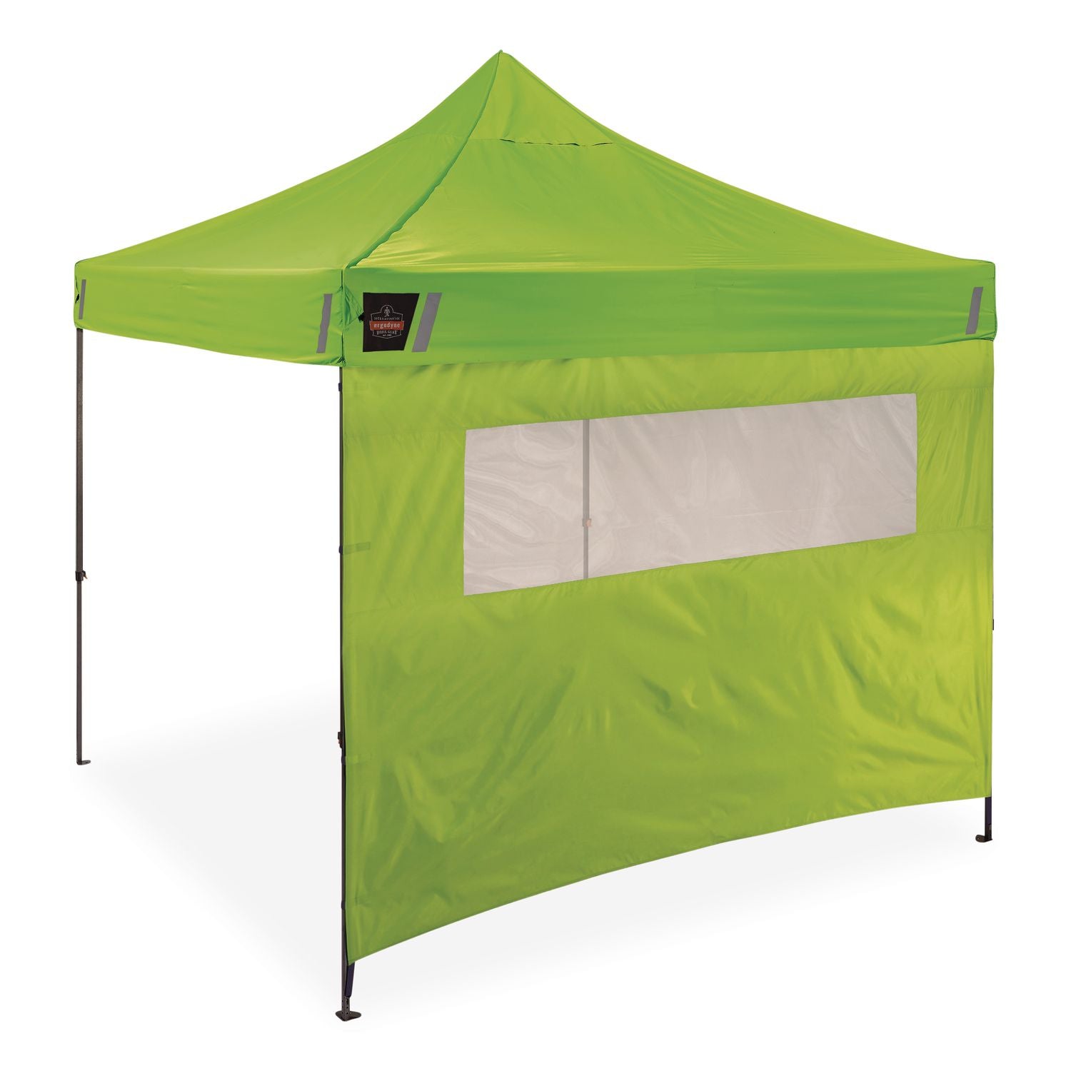 SHAX 6195 Pop-Up Tent Sidewall With Mesh Window, 10 Ft X 10 Ft, Polyester/Steel, Lime