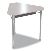 Astute Hard Plastic Desk, 33.8" X 29.8" X 23.1" To 33.1", Gray Nebula, 2/Carton