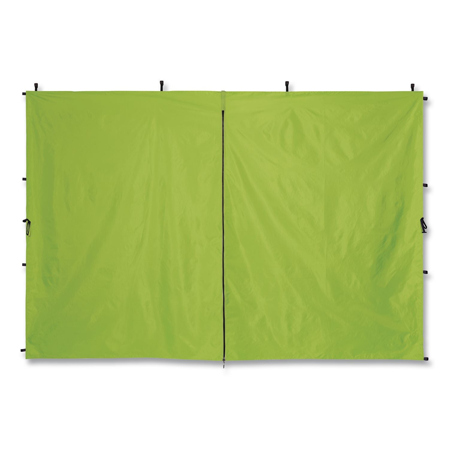 SHAX 6196 Pop-Up Tent Sidewall With Zippered Door, 10 Ft X10 Ft, Polyester, Lime