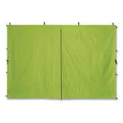 SHAX 6196 Pop-Up Tent Sidewall With Zippered Door, 10 Ft X10 Ft, Polyester, Lime