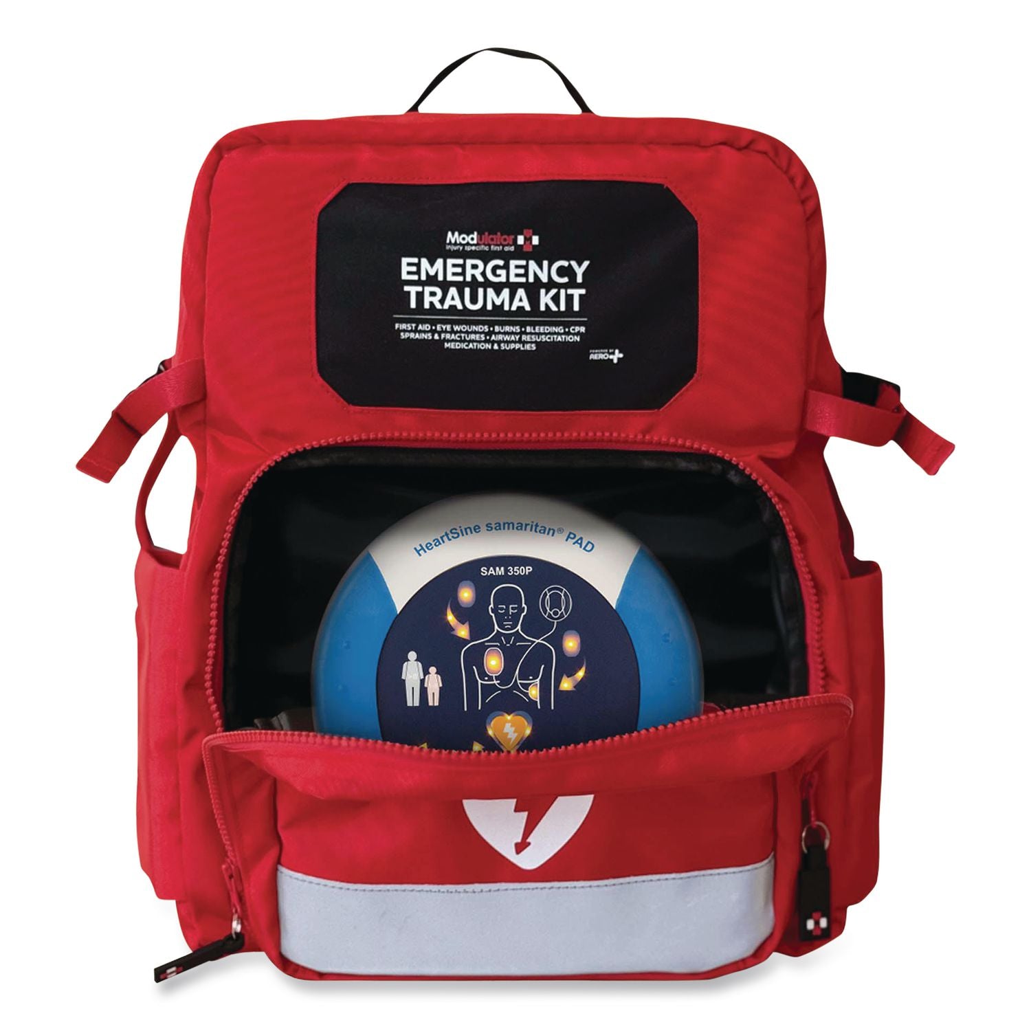 Trauma Backpack, Without AED, Pro, 6 Pieces, Fabric Case