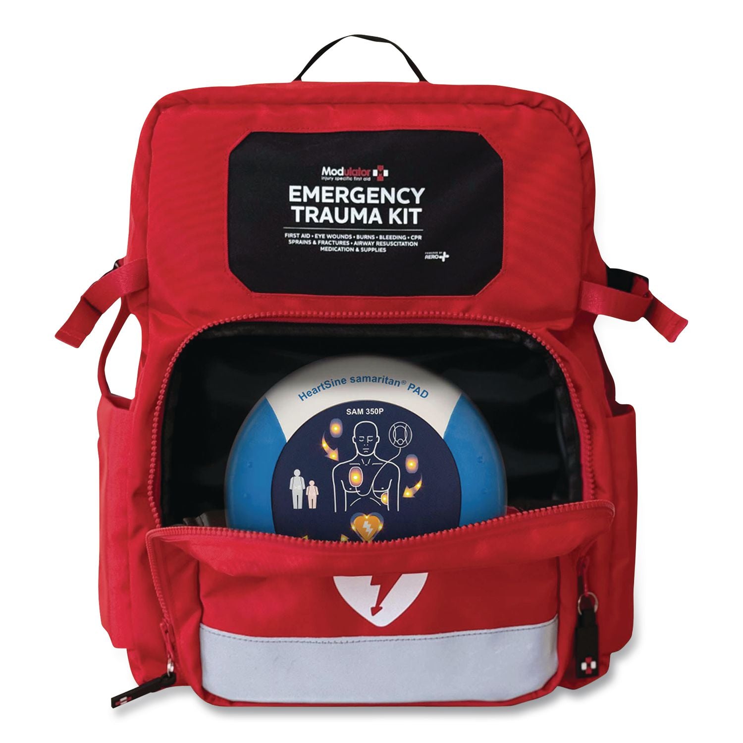 Trauma Backpack, Without AED, Pro And Airway, 7 Pieces, Fabric Case