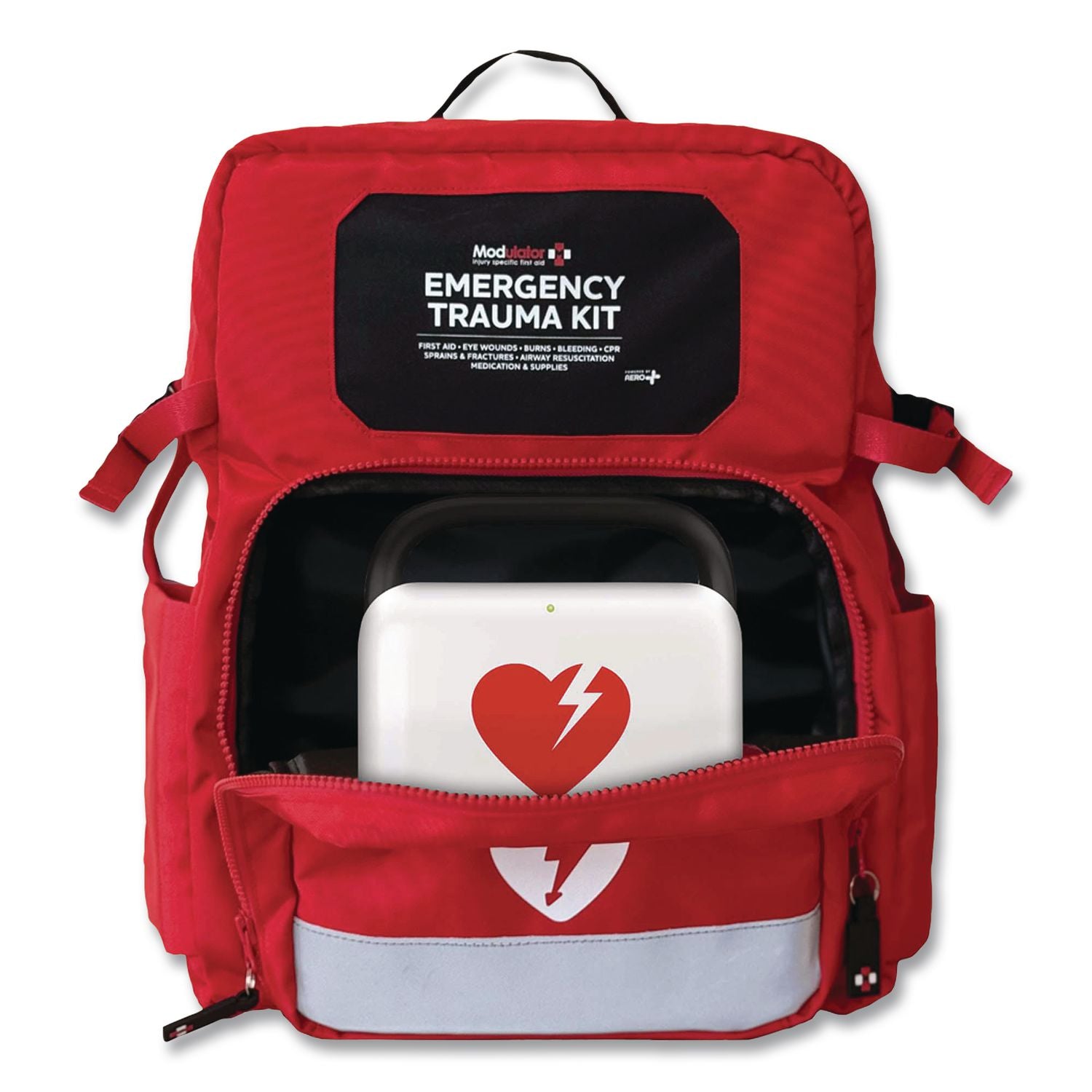 Trauma Backpack, Without AED, Standard, 6 Pieces, Fabric Case