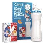 Flavor Water Bottle Kit, 22 Oz, White