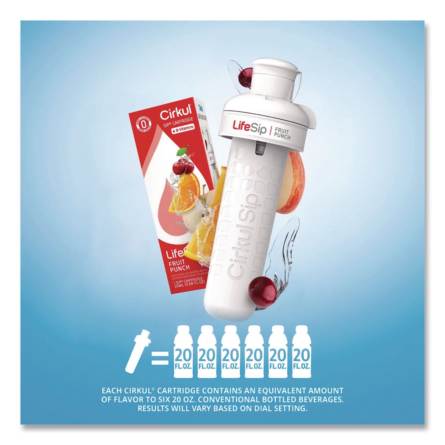 Lifesip Flavor Cartridge, Sugar-Free Fruit Punch
