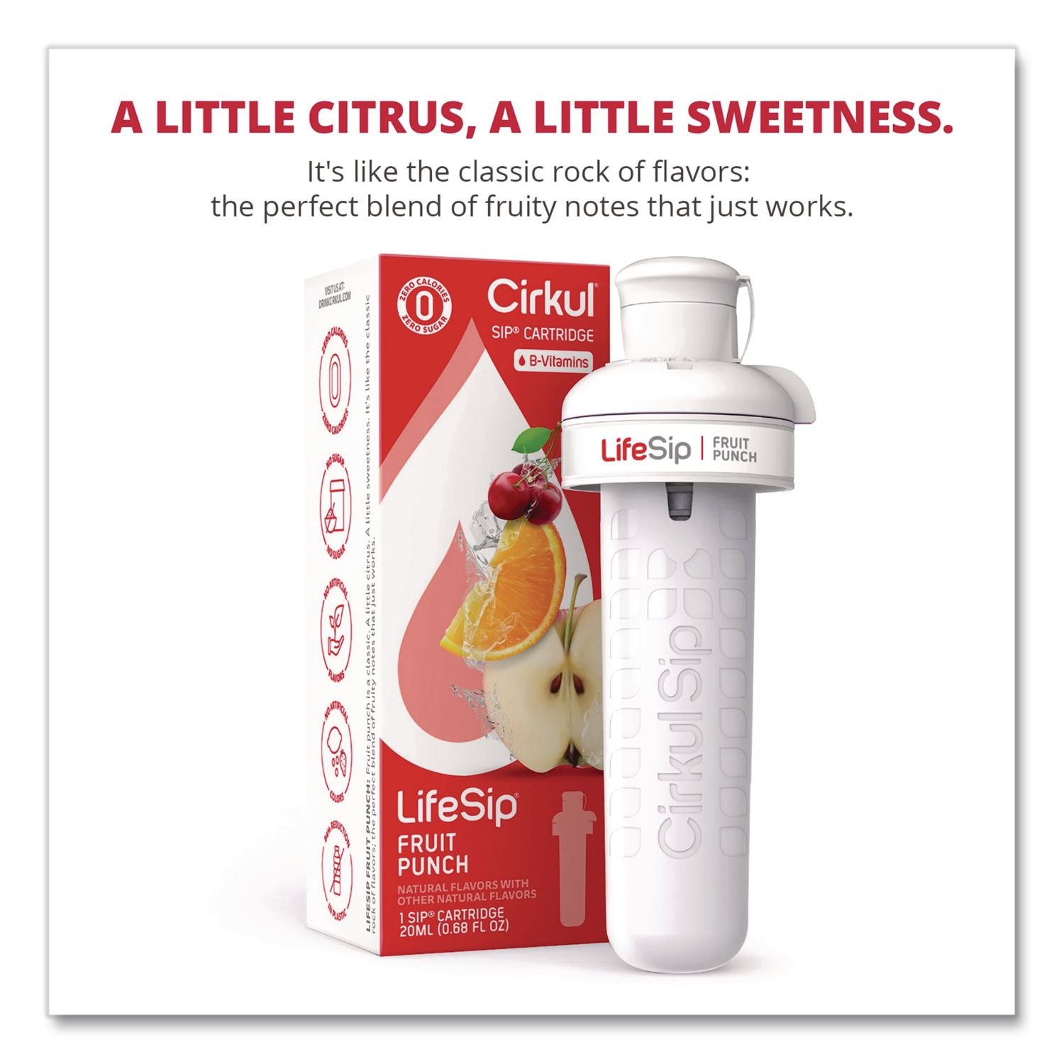 Lifesip Flavor Cartridge, Sugar-Free Fruit Punch