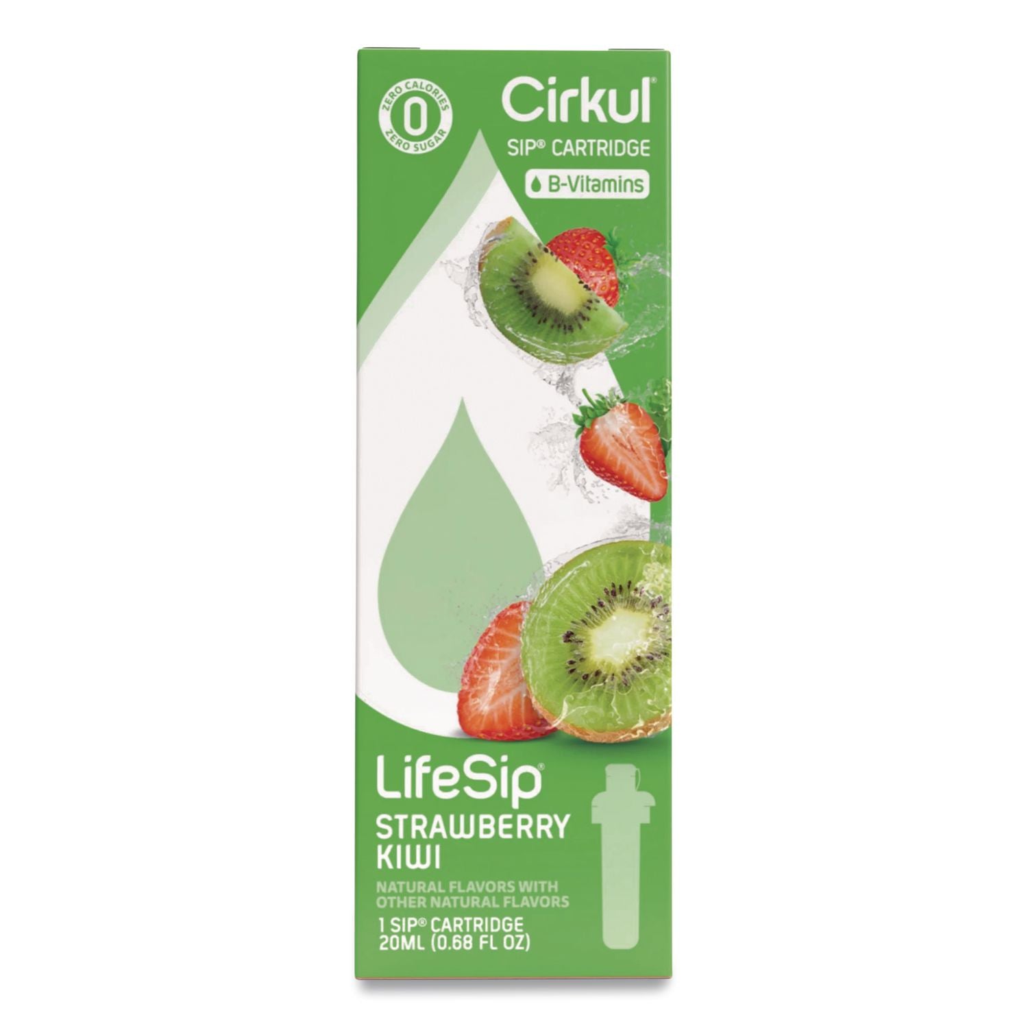 Lifesip Flavor Cartridge, Sugar-Free Strawberry Kiwi