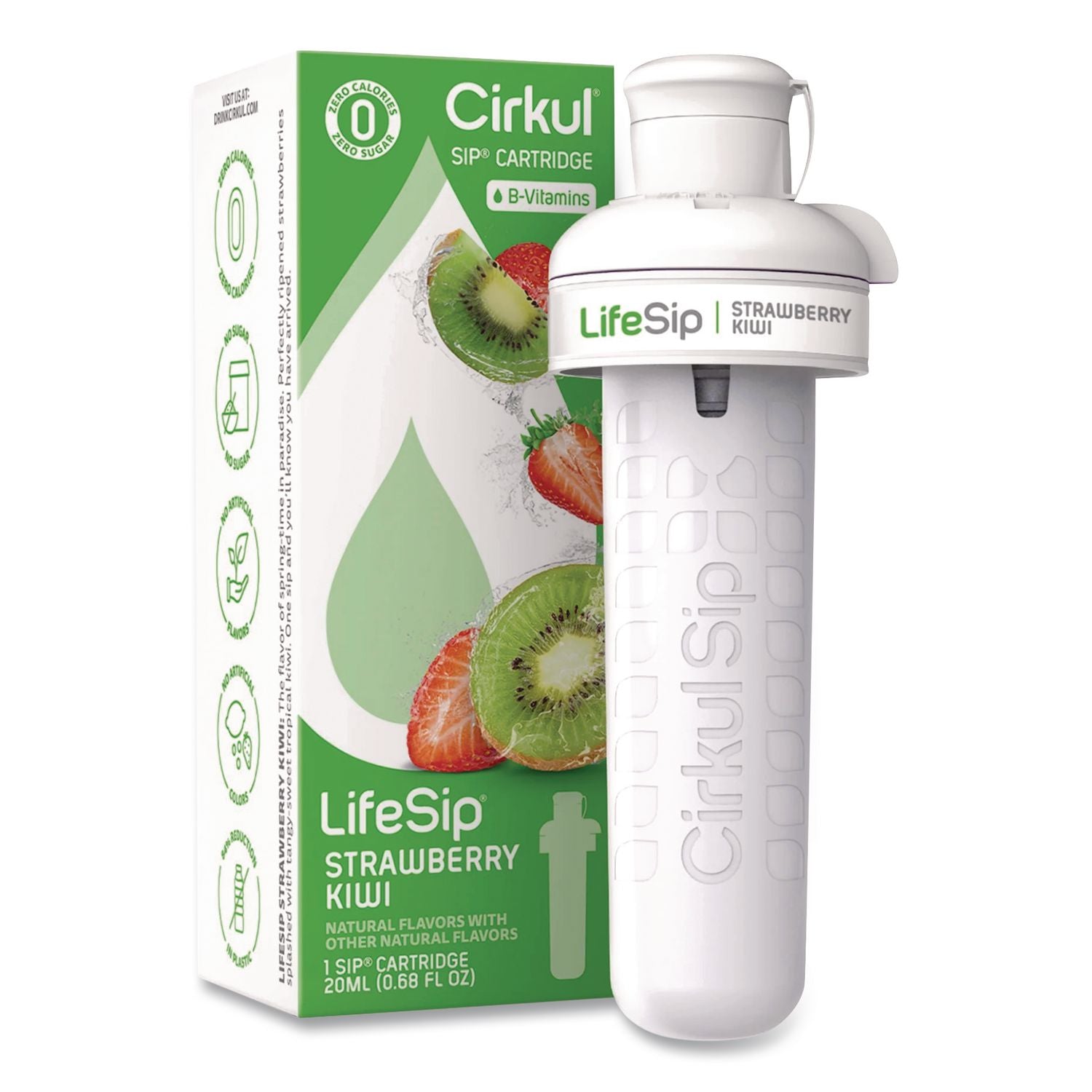 Lifesip Flavor Cartridge, Sugar-Free Strawberry Kiwi