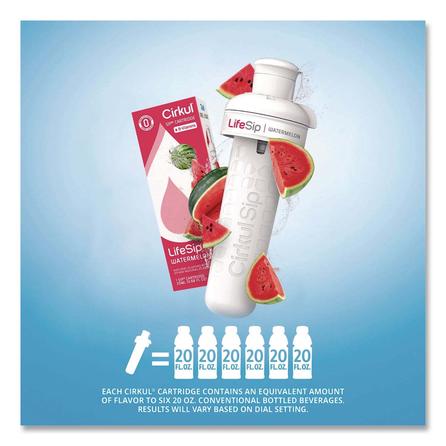 Lifesip Flavor Cartridge, Sugar-Free Watermelon