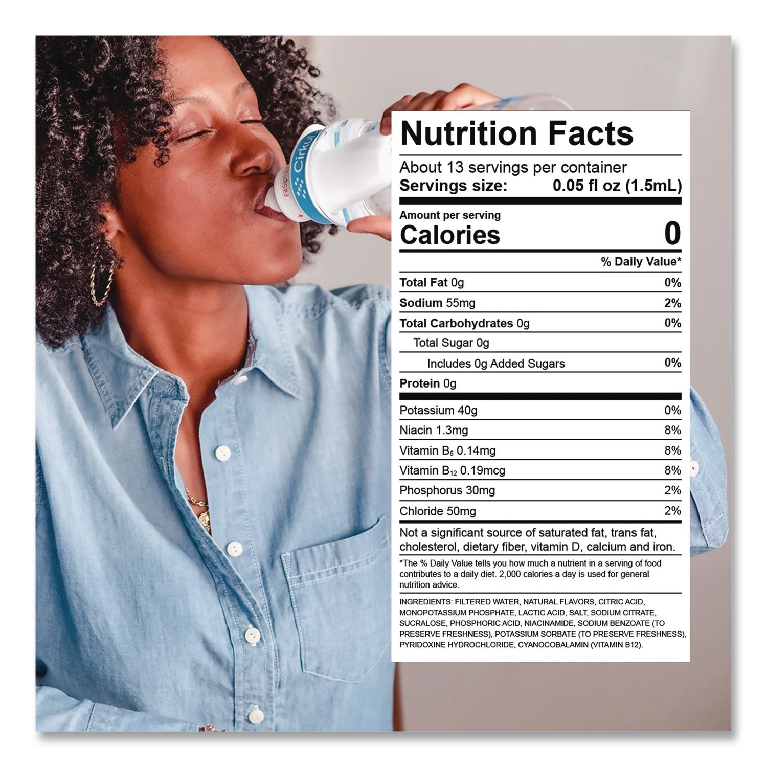 Fitsip Flavor Cartridge, Sugar-Free White Cherry