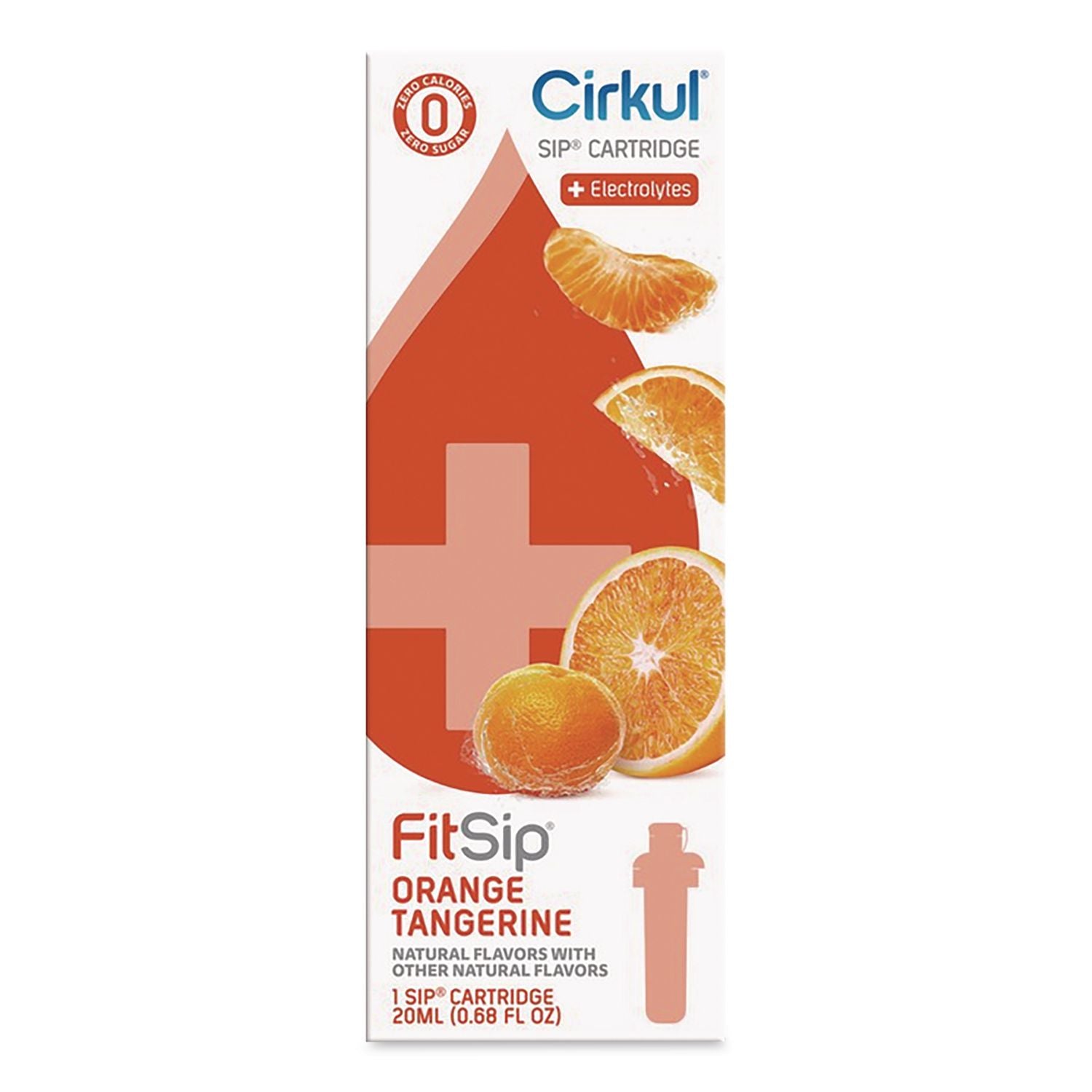 Fitsip Flavor Cartridge, Sugar-Free Orange Tangerine