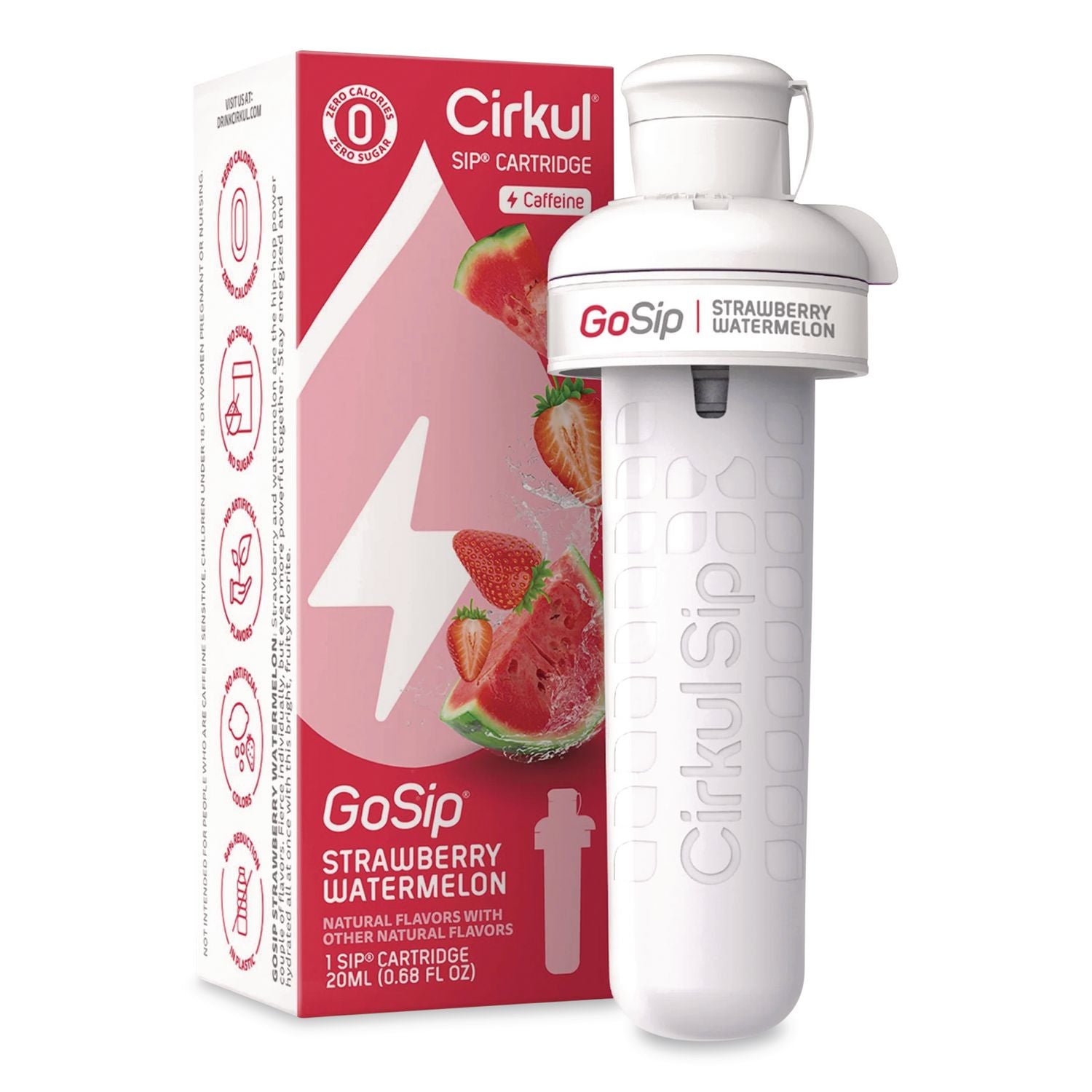 Gosip Flavor Cartridge, Sugar-Free Strawberry Watermelon
