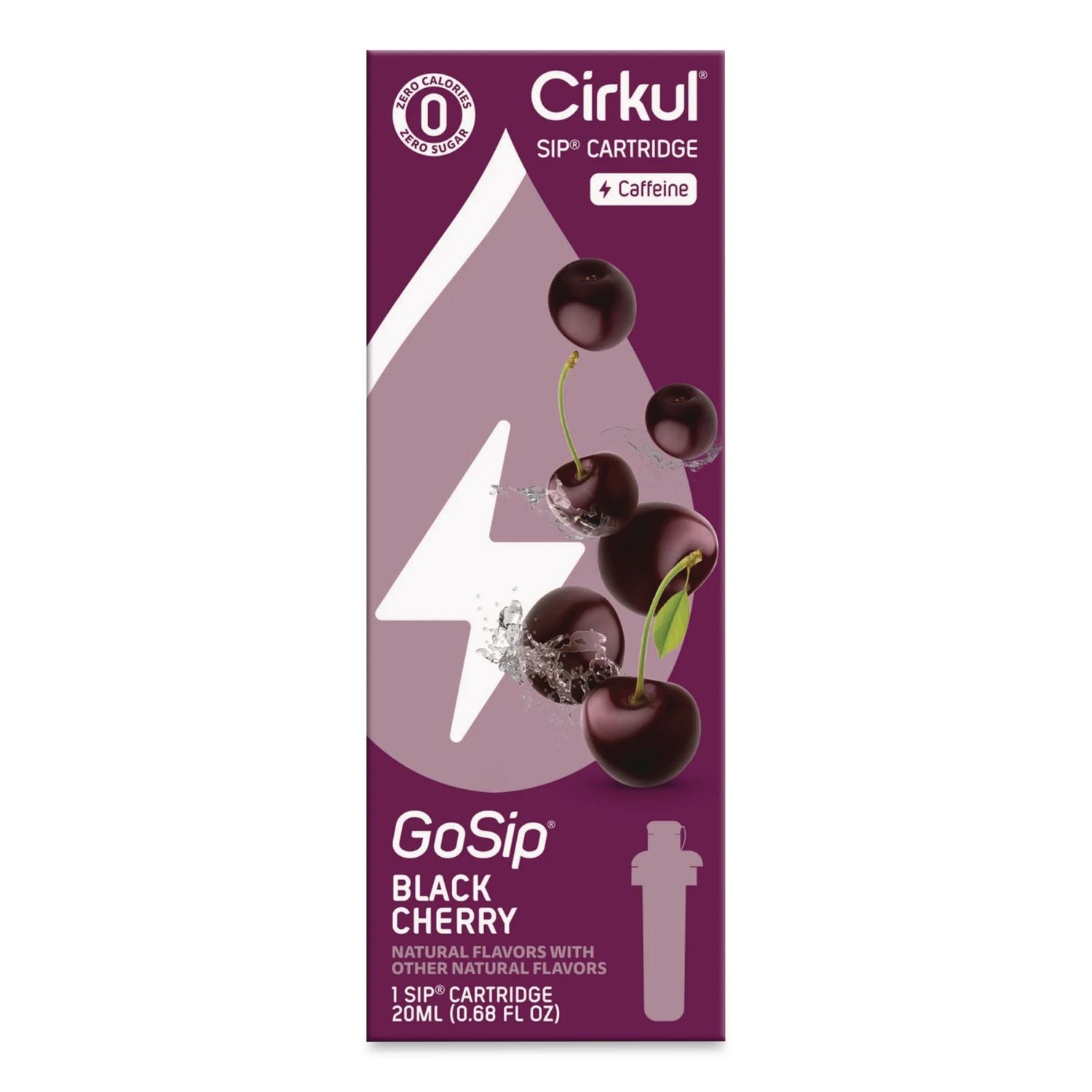 Gosip Flavor Cartridge, Sugar-Free Black Cherry