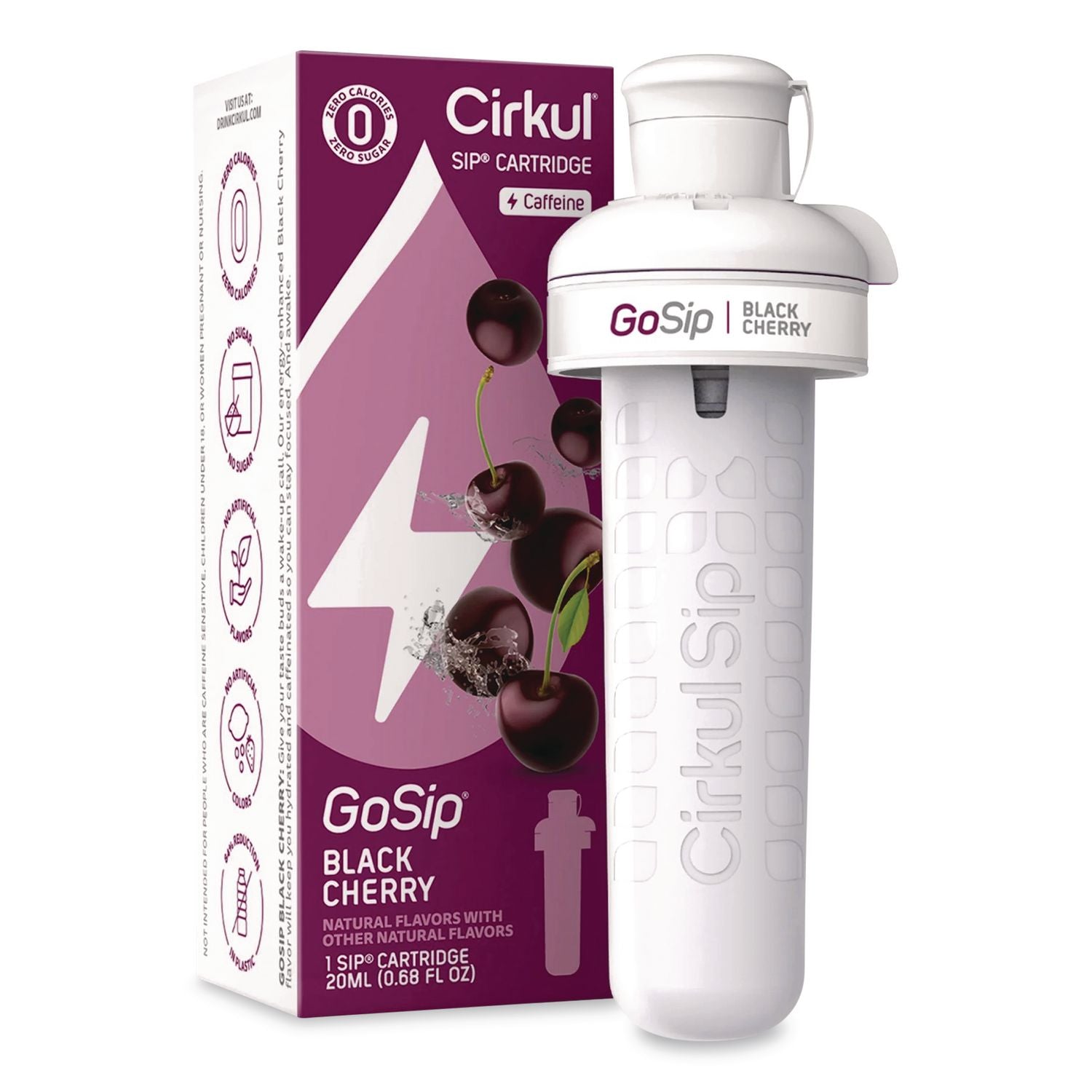 Gosip Flavor Cartridge, Sugar-Free Black Cherry