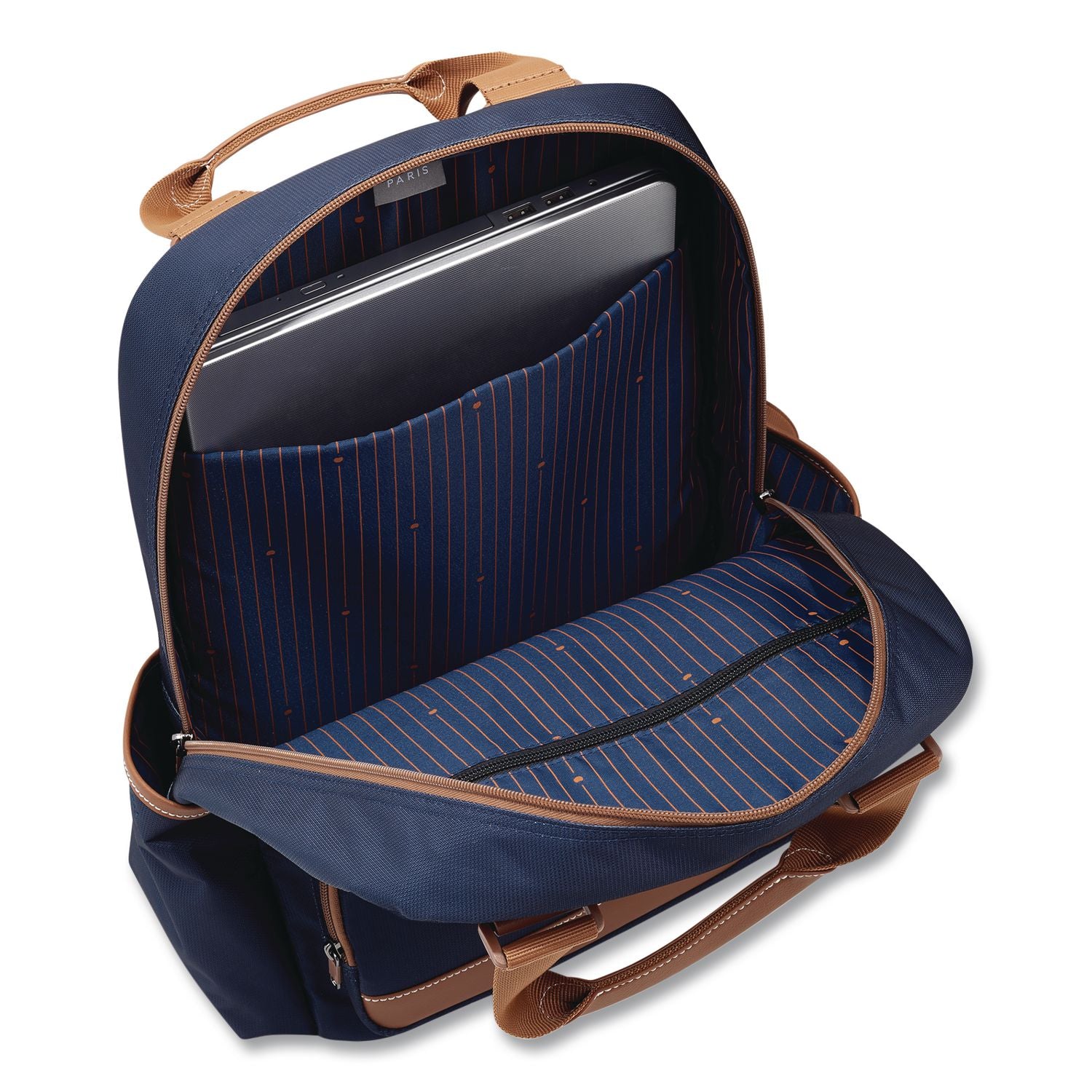Flanerie Laptop Backpack, Fits Devices Up To 15.9", 13.5 X 7.25 X 16.5, Navy