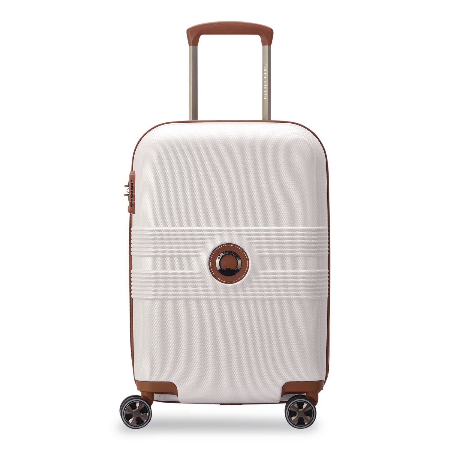 Flanerie 20" Hardside Carry-On Suitcase, 13.75 X 9.25 X 21.25, Champagne