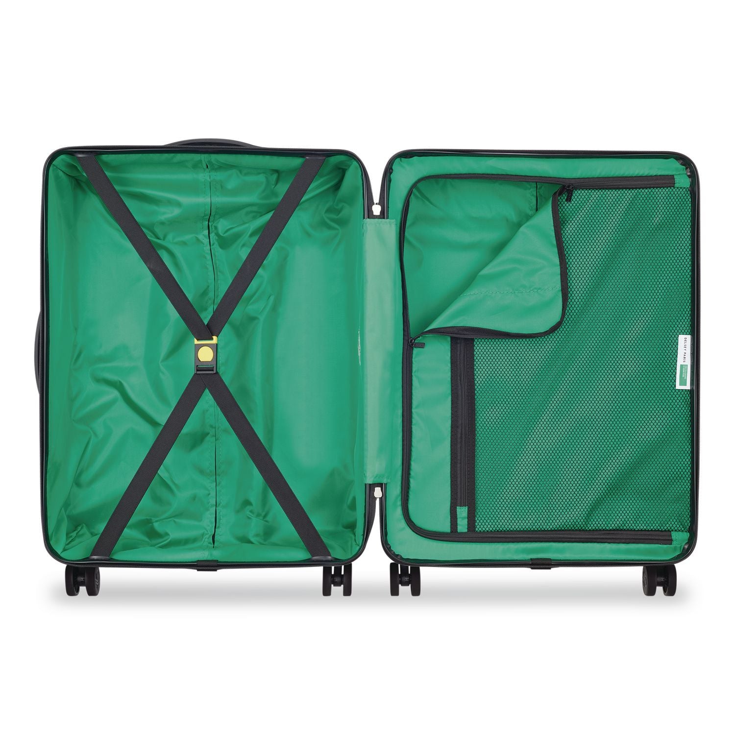 United Colors Of Benetton X DELSEY PARIS NOW! 23" Hardside Spinner, 18 X 11 X 26, Black