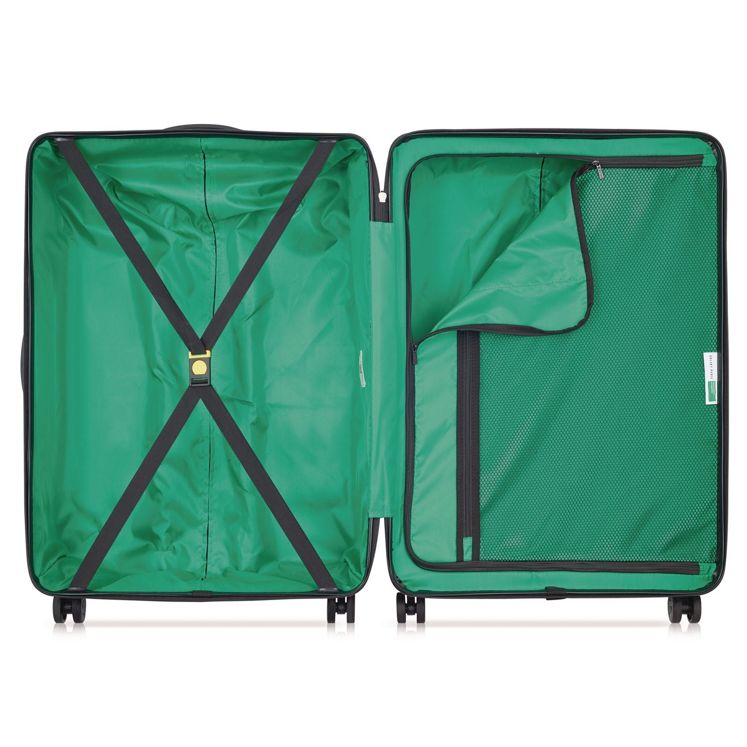 United Colors Of Benetton X DELSEY PARIS NOW! 27" Hardside Spinner Suitcase, 20 X 11.5 X 30, Black