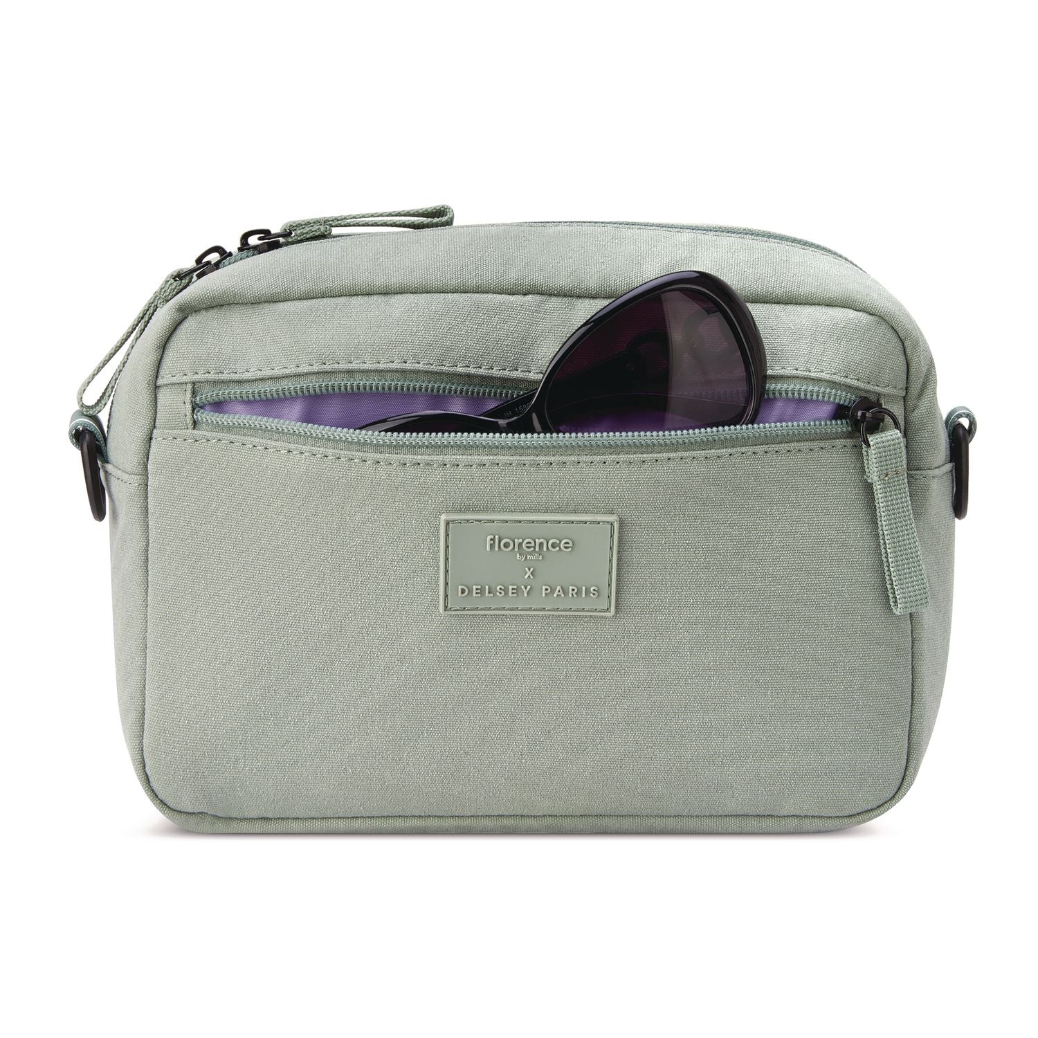 Florence By Mills Free-Spirit Crossbody Bag, 9.5" X 3.25" X 6", Sage Green