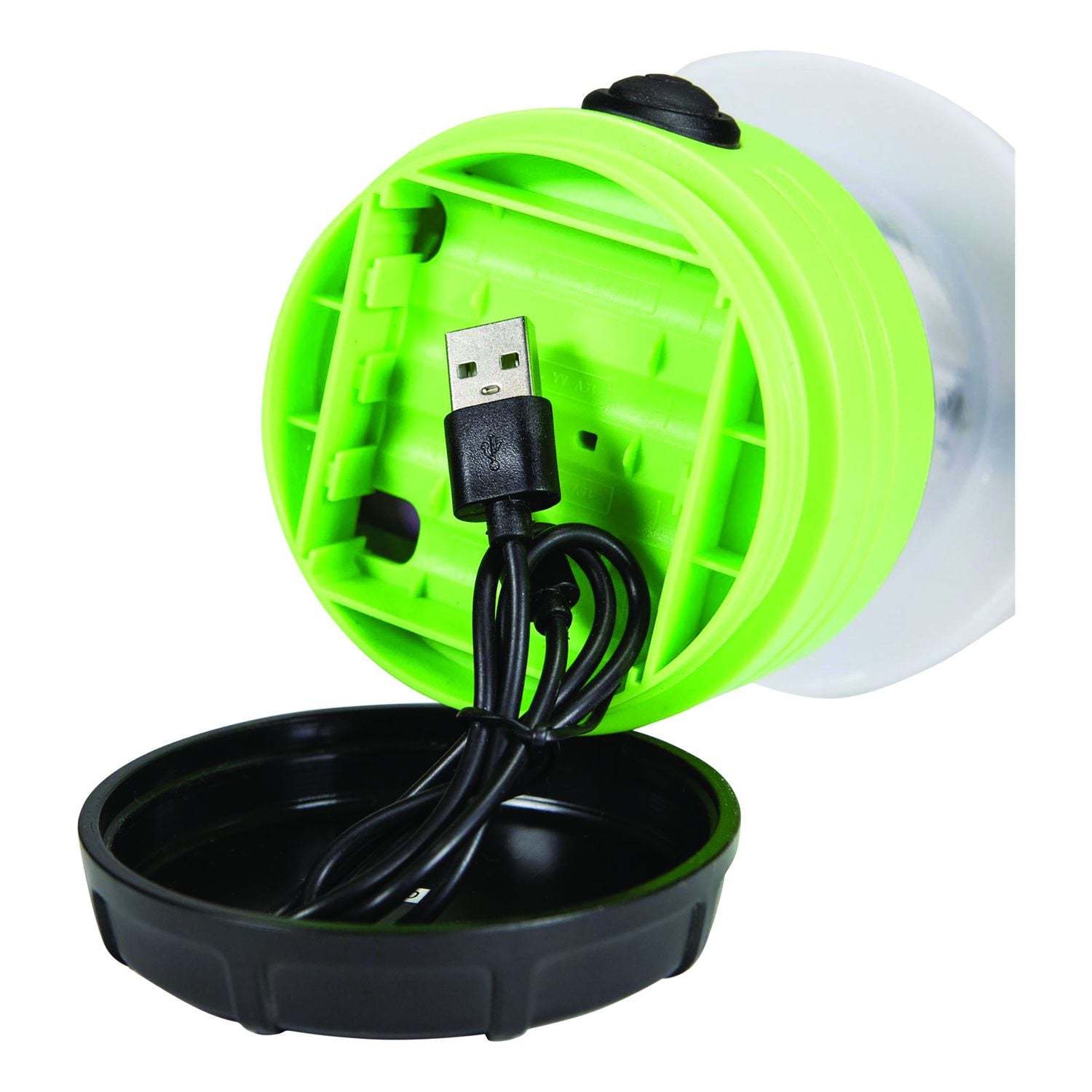 Rechargeable Area Table Lantern, Rechargeable Lithium Ion Battery (Included), Green