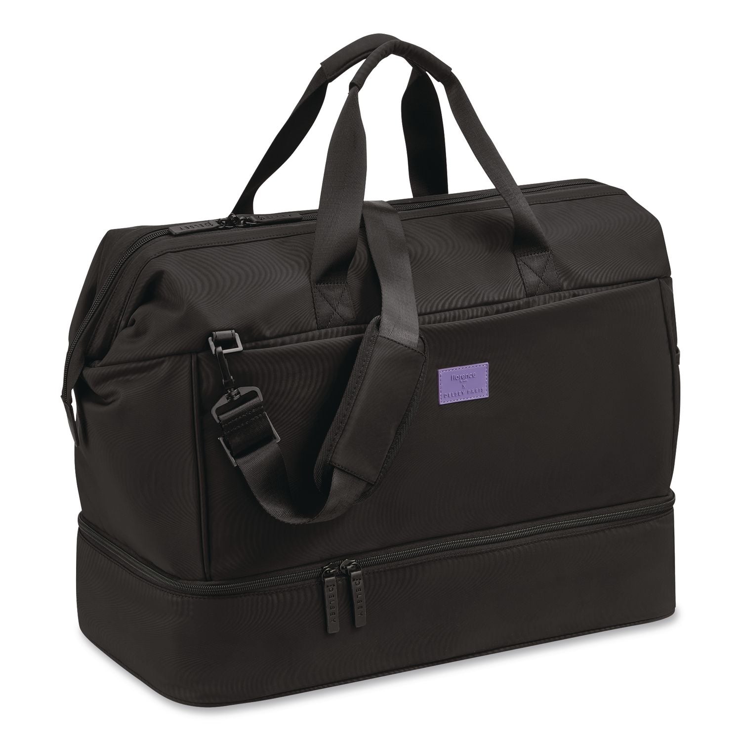 Florence By Mills X DELSEY PARIS Chillout Weekender Bag, 10 X 22.5 X 14.5, Black