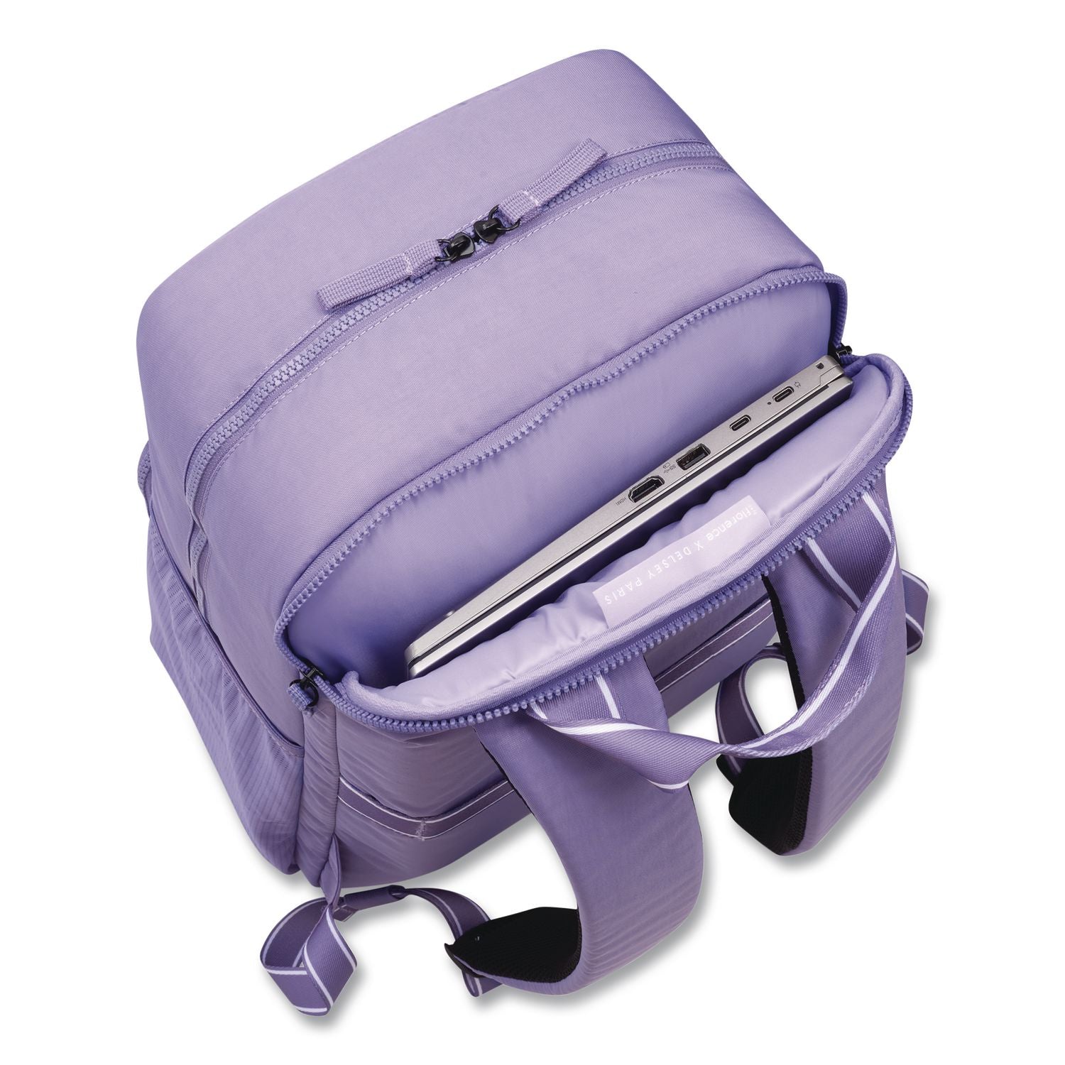Florence By Mills Carefree Carry Laptop Backpack, Fits Devices Up To 16.9", 12.5 X 7.25 X 17.5, Lavender