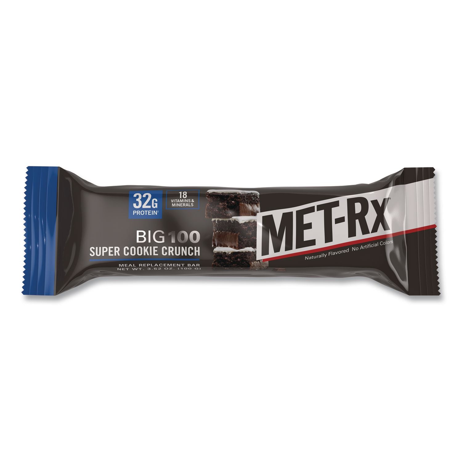 Big 100 Gluten Free Super Cookie Crunch Protein Bar, 3.52 Oz, Individually Wrapped, 9/Box
