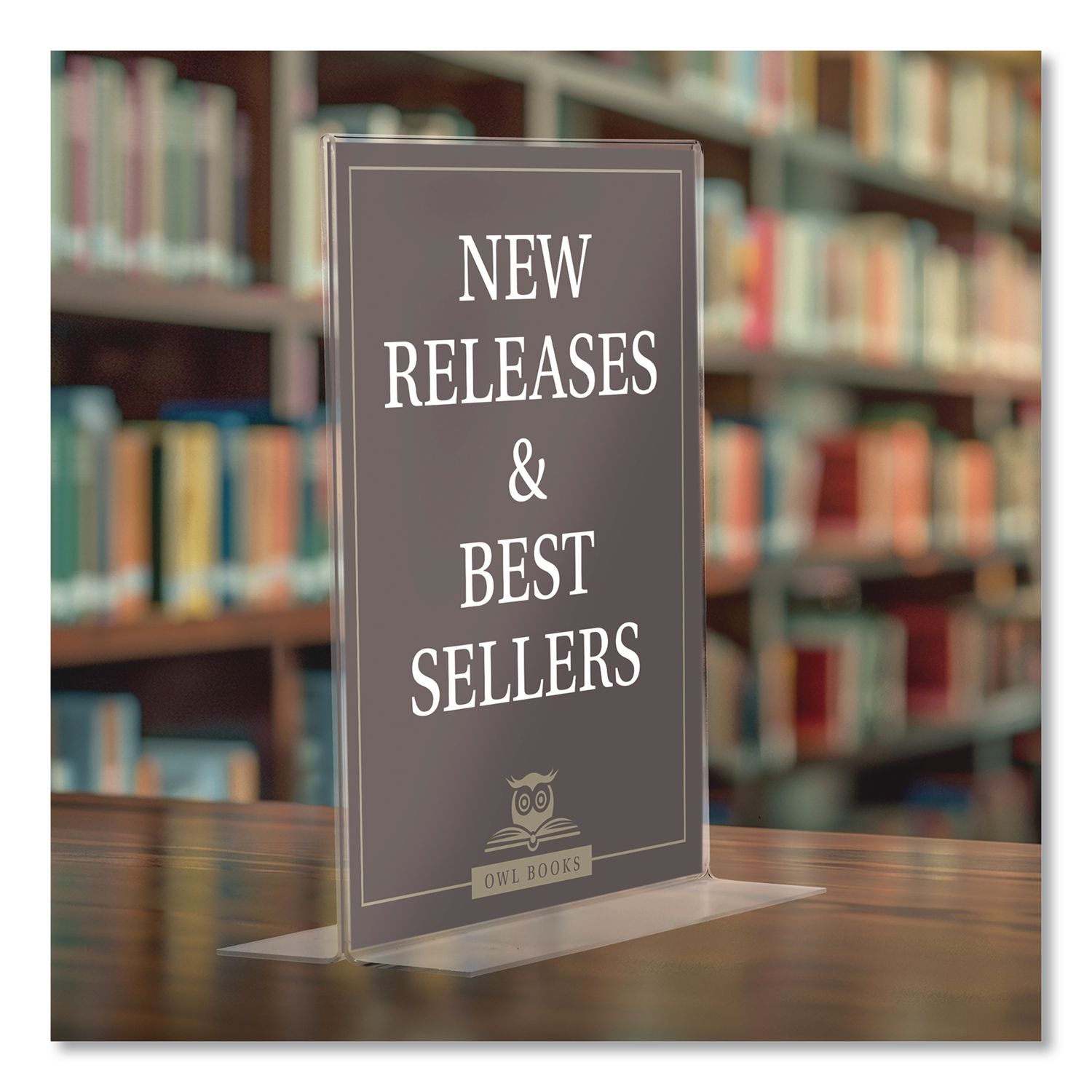 Double-Sided Sign Holder, 8.5 X 11 Insert