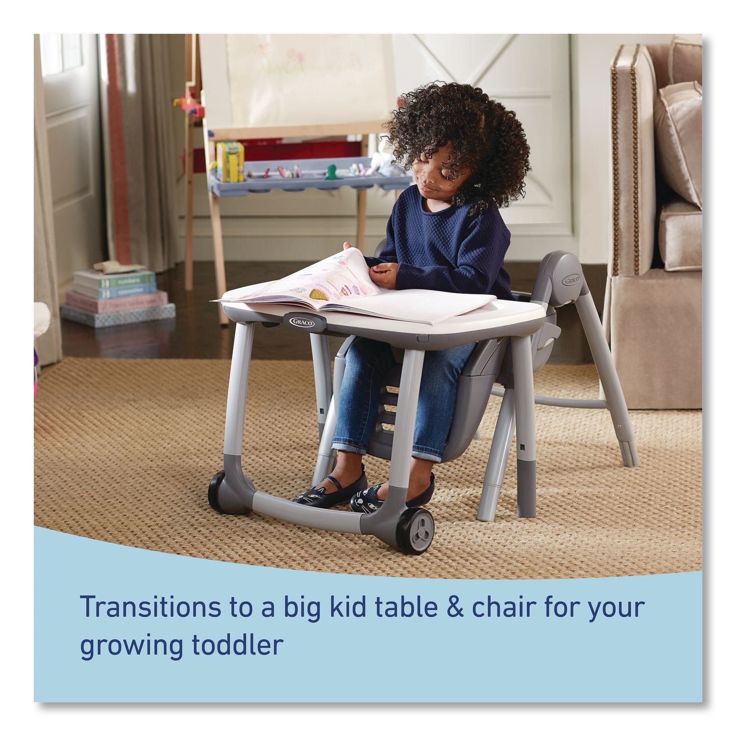 Table2Table Premier 7-In-1 High Chair, Supports Up To 40 Lbs, Maison