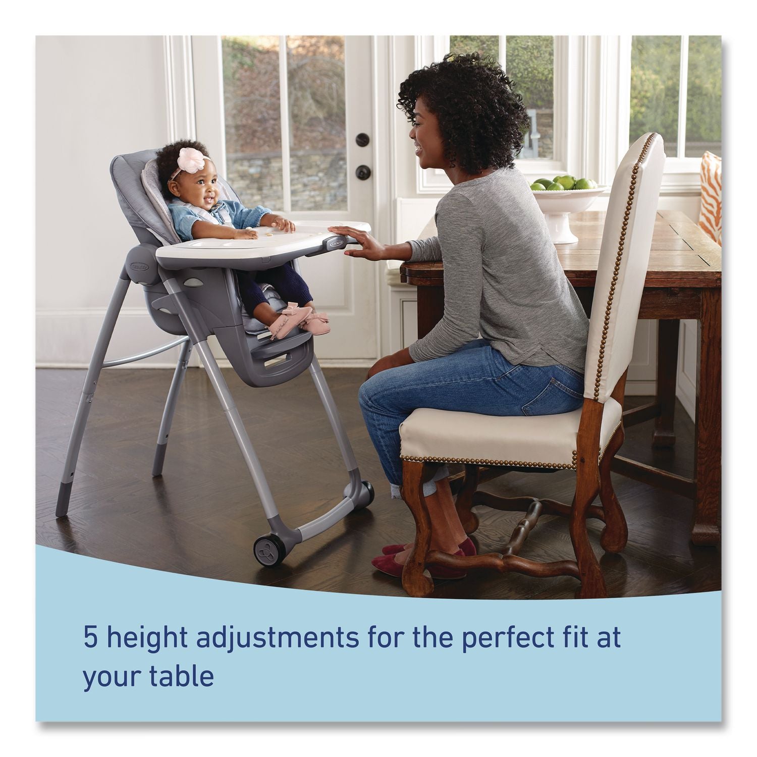 Table2Table Premier 7-In-1 High Chair, Supports Up To 40 Lbs, Maison