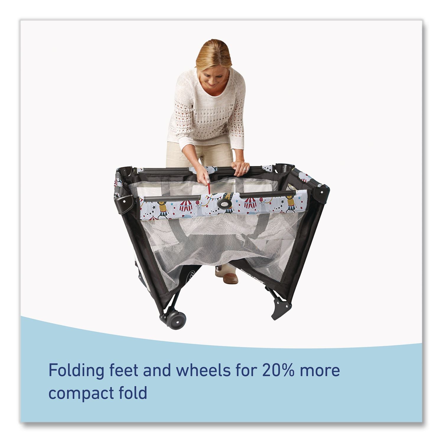 Pack 'N Play Portable Playard, Supports Up To 30 Lb, 18.25 X 39.5 X 29, Reign