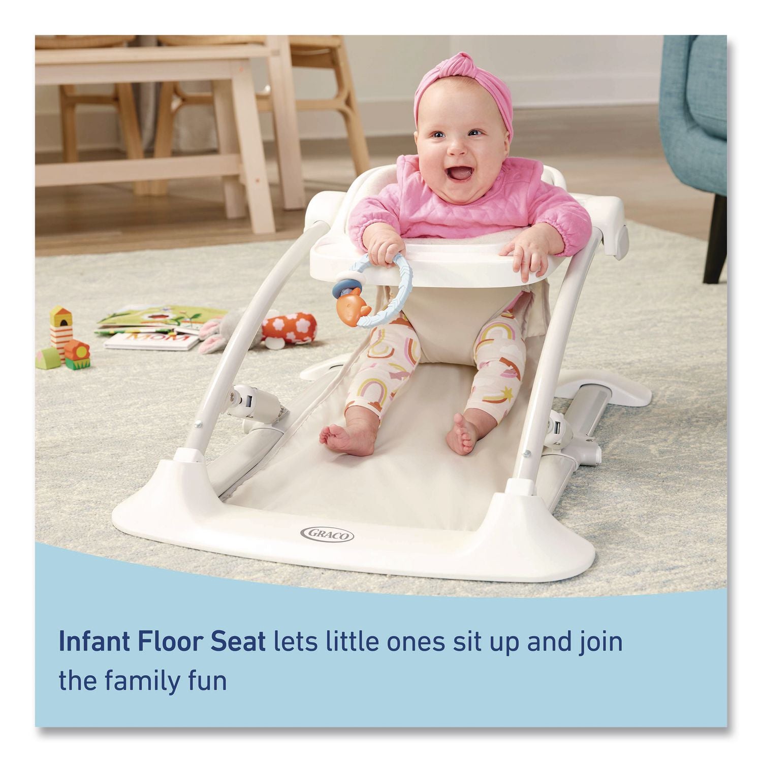 Jumpstart 4-In-1 Activity Bouncer, Supports Up To 40 Lb, 7.44 X 30.79 X 28.11, Wren Seat, Beige Base